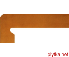 Плитка Клинкер ZANQ. 9ACM ORANGE IZQ FIOR лев. декор, 175х395 оранжевый 175x395x8 матовая